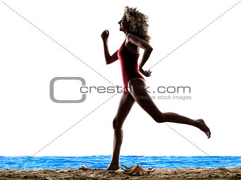 woman sea sunbathing holidays beach