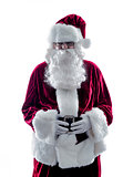 santa claus silhouette isolated