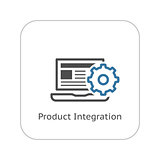 Product Integration Icon. Flat Design.