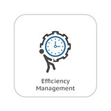Efficiency Management Icon. Flat Design.