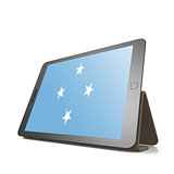 Tablet with Micronesia flag