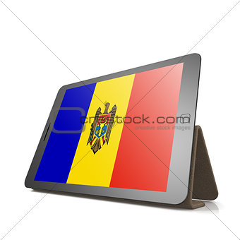 Tablet with Moldova flag