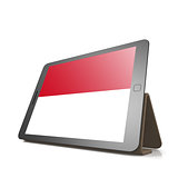 Tablet with Monaco flag