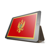 Tablet with Montenegro flag