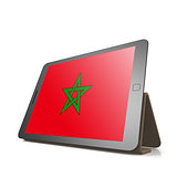Tablet with Morocco flag