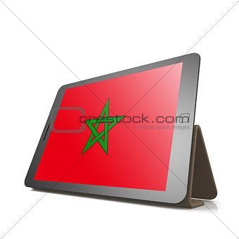 Tablet with Morocco flag