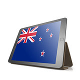 Tablet with New Zealand flag