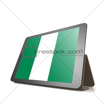 Tablet with Nigeria flag