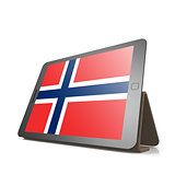 Tablet with Norway flag