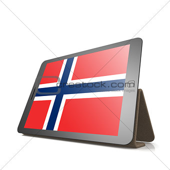 Tablet with Norway flag
