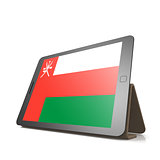 Tablet with Oman flag