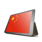Tablet with People Republic of China flag
