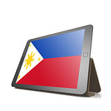 Tablet with Philippines flag