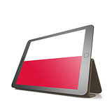 Tablet with Poland flag