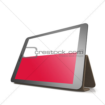 Tablet with Poland flag