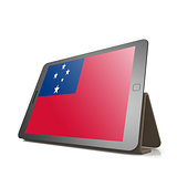 Tablet with Samoa flag