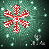 Bursting christmas background with snowflake