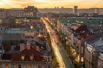 Vilnius, Lithuania: Representative Gediminas Avenue