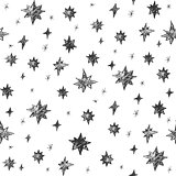 Vector seamless stars pattern