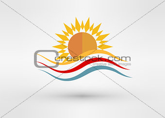 Sun Energy Logo Template