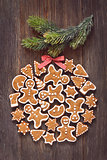 Christmas gingerbread cookies.