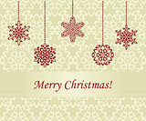 Vector Christmas greeting card 