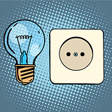 Electricity light bulb and socket