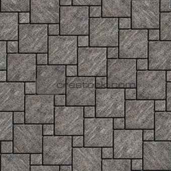 Gray with Scuffed Pavement Square Shape.