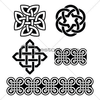 Celtic Irish patterns and knots - vector, St Patrick's Day