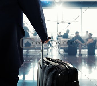 Passenger in airport