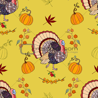 Seamless pattern Thanksgiving