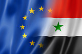 Europe and Syria flag