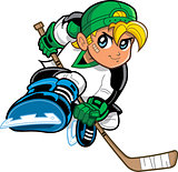 Anime Manga Hockey Player
