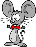 Cartoon Mouse With Bowtie