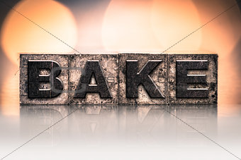Bake Concept Vintage Letterpress Type