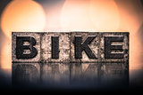 Bike Concept Vintage Letterpress Type