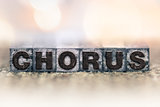 Chorus Concept Vintage Letterpress Type
