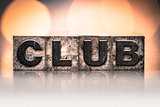 Club Concept Vintage Letterpress Type