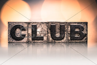 Club Concept Vintage Letterpress Type