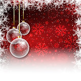 Christmas bauble background 