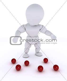 man juggling with red balls-dropped