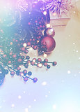 Retro styled Christmas background