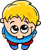 cute little boy cartoon illustration