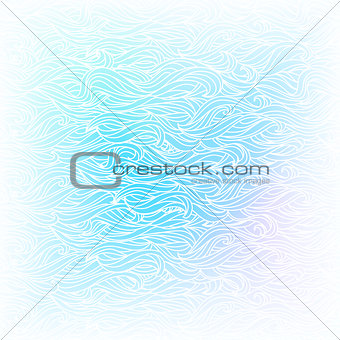 Seamless Abstract Vector Light Blue White Color Hand-drawn