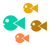 Vector fish icon