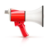 Speaking-trumpet megaphone loud-speaker for voice amplification