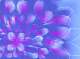 Abstract vector fractal resembling a flower with web. EPS10 vector illustration