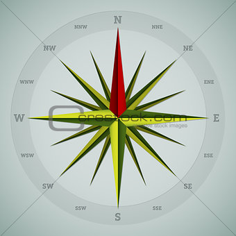 Cool 16 point compass design