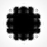 Abstract Halftone Black and White Isolated Modern Design Element