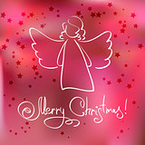 Christmas Card with Angel